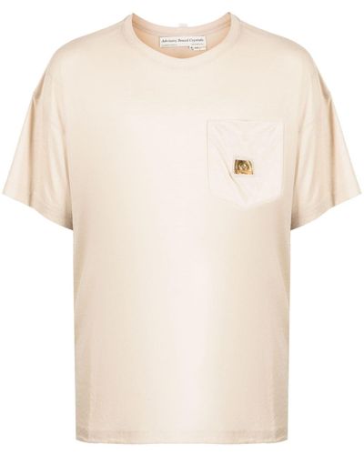 Advisory Board Crystals Logo-patch Short-sleeve T-shirt - Natural