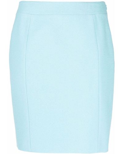 Moschino Falda de tubo de cintura alta - Azul