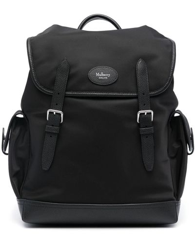 Mulberry Heritage Leather-trim Backpack - Black