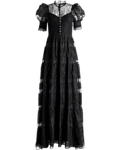 Alice + Olivia Vernita Lace-detailing Dress - Black