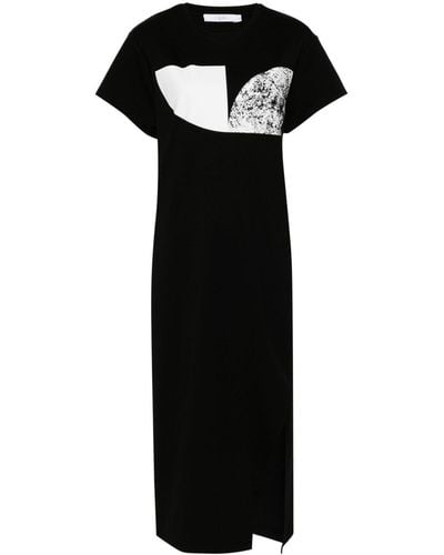 IRO Adrya Graphic-print T-shirt Dress - Black