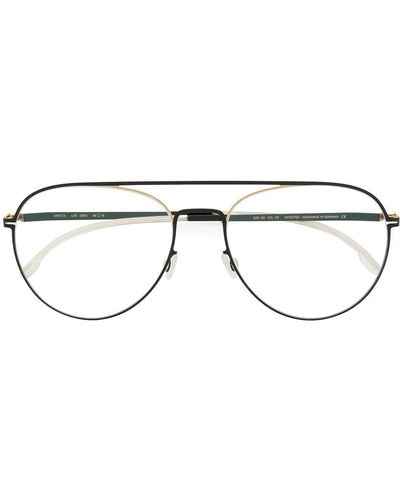 Mykita Klassische Pilotenbrille - Weiß
