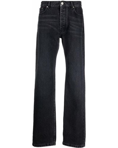 Balenciaga Tief sitzende Straight-Leg-Jeans - Schwarz