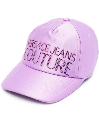 Versace Jeans Couture Cappello da baseball con ricamo - Rosa
