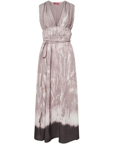 Altuzarra Fiona Tie Dye-print Midi Dress - Natural