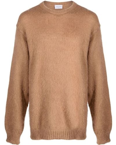 FAMILY FIRST Brushed-effect Mohair-blend Jumper - Brown