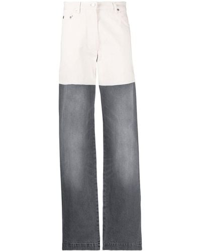 Peter Do Colour-block High-waisted Jeans - Multicolor