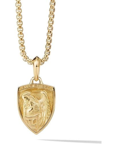 David Yurman 18kt Yellow Gold St. Michael Amulet - Metallic