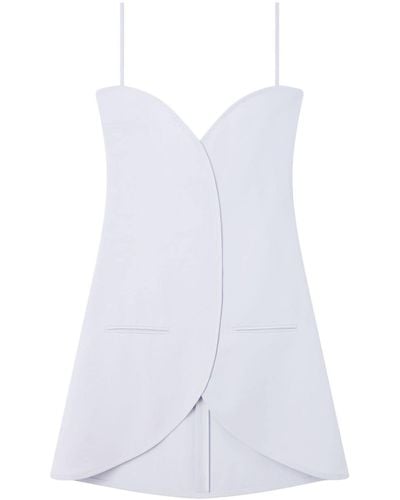 Courreges Ellipse Mini Dress - White