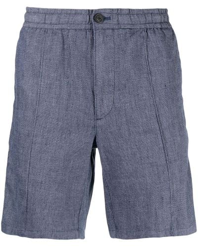 Michael Kors Above-knee Pintuck Shorts - Blue