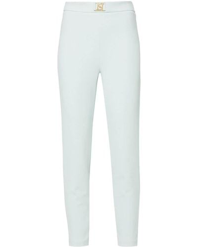 Elisabetta Franchi Pants With Logo - White