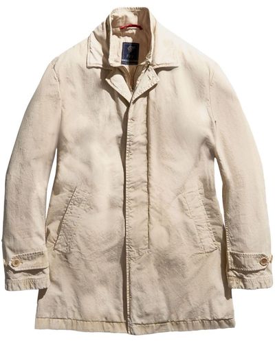 Fay Morning Layered Cotton Coat - Natural