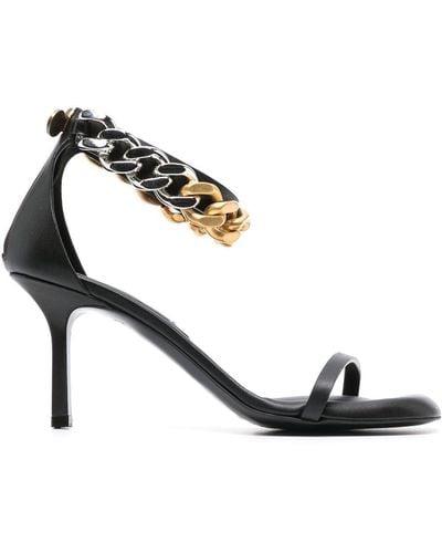 Stella McCartney Falabella chain-link 80mm sandals - Negro