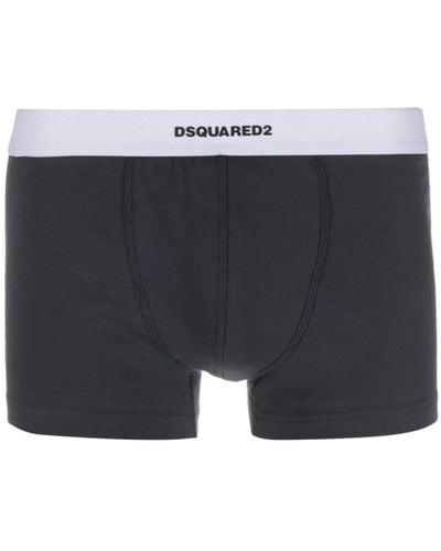 DSquared² Shorts mit Logo-Bund - Grau