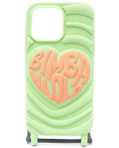Bimba Y Lola Logo-embossed Iphone 14 Pro Max Case - Green