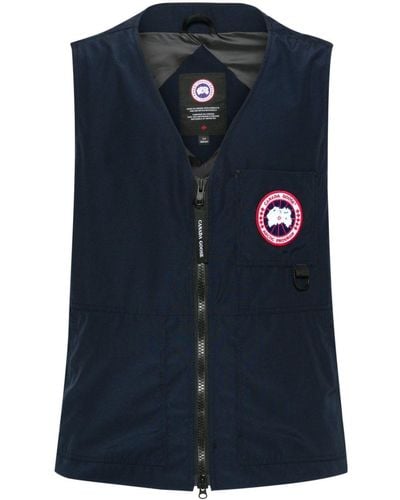 Canada Goose Canmore Weste mit Logo-Patch - Blau
