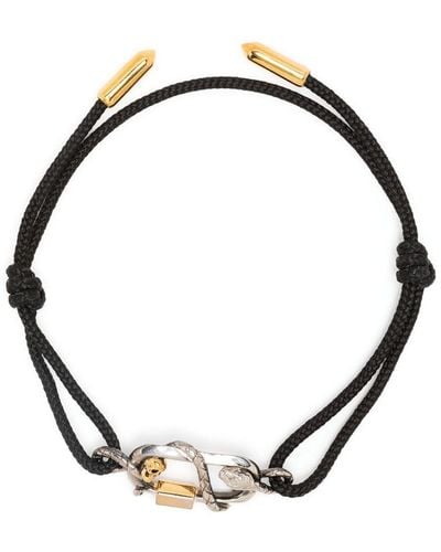 Alexander McQueen Snake Bracelet In - Metallic