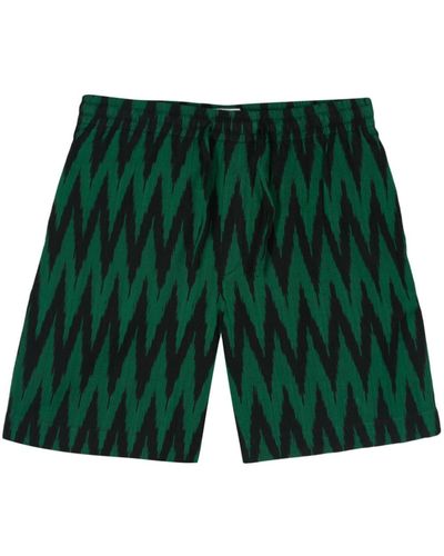 YMC Jay Graphic-print Shorts - Green