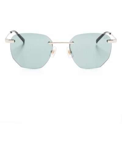 Dunhill Geometric-frame Sunglasses - Blue