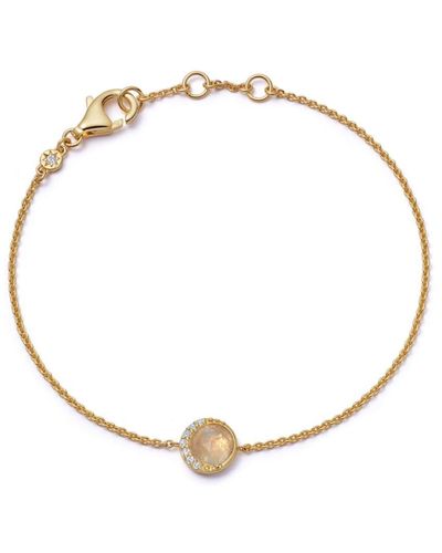 Astley Clarke 18kt Gold Vermeil Luna Moonstone Bracelet - Metallic