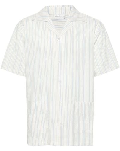 Drole de Monsieur Rayée Pinstripe Shirt - White