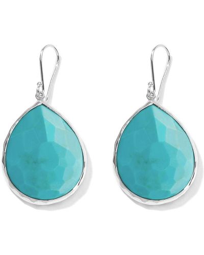 Ippolita Large Rock Candy Teardrop Turquoise Earrings - Blue