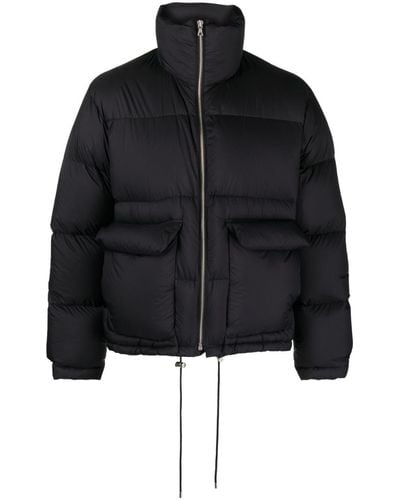 AURALEE High-neck Padded Jacket - Black