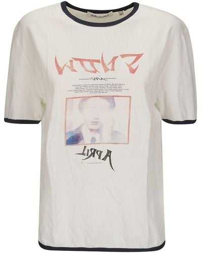 Our Legacy T-shirt con stampa - Bianco