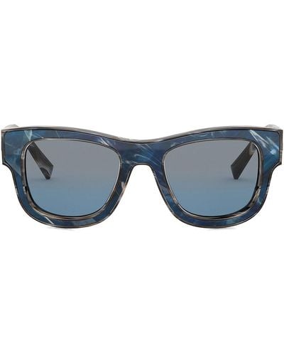 Dolce & Gabbana Eckige 'Domenico' Sonnenbrille - Blau