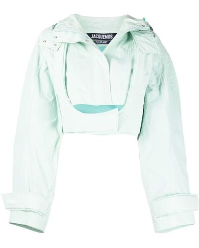 Jacquemus Cropped Cotton-blend Jacket - Green