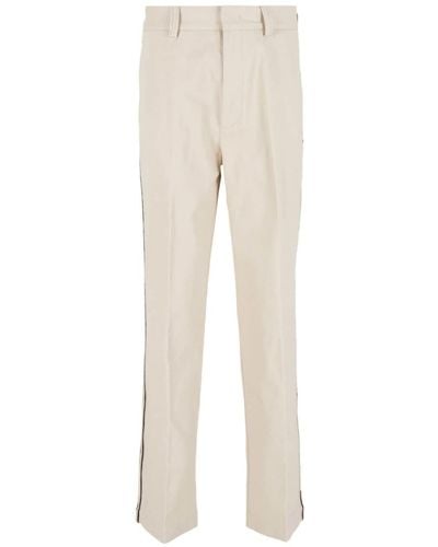 Emporio Armani Cotton Chino Trousers - Natural