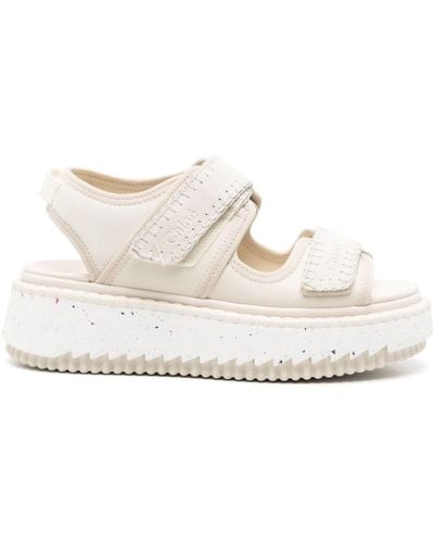 Chloé Lilli Flatform Sandals - White