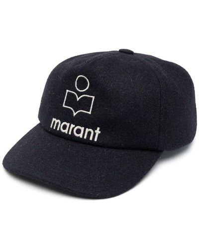 Isabel Marant Logo-embroidered Cap - Blue