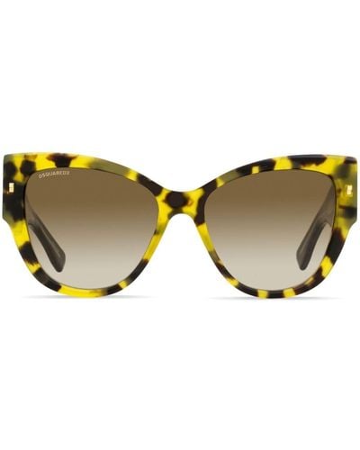 DSquared² Sonnenbrille mit Cat-Eye-Gestell - Braun