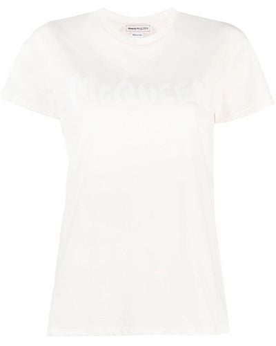 Alexander McQueen T-shirt con stampa - Bianco