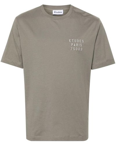 Etudes Studio Wonder T-Shirt mit Stickerei - Grau