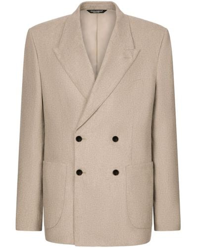 Dolce & Gabbana Double-breasted Blazer - Natural