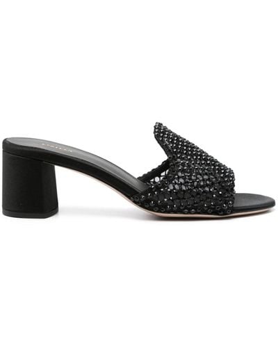 Le Silla 60mm Rhinestone-embellished Sandals - Black