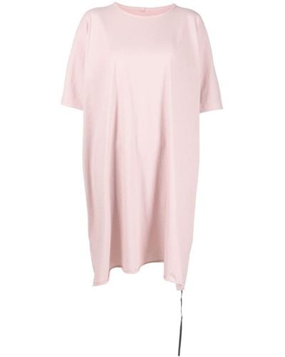 Rick Owens DRKSHDW Asymmetrisches T-Shirtkleid - Pink
