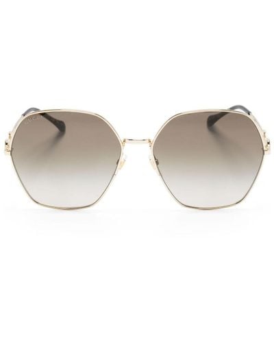 Gucci Horsebit Sunglasses - Metallic