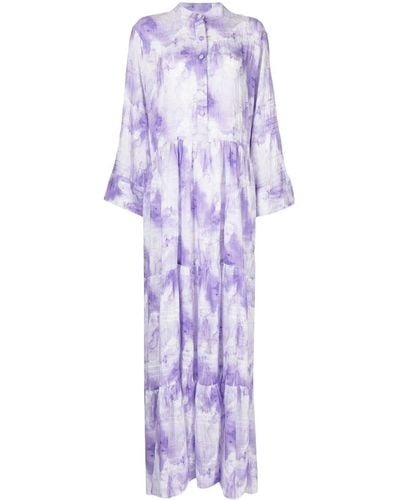 Bambah Gardenia Maxi Dress - Purple