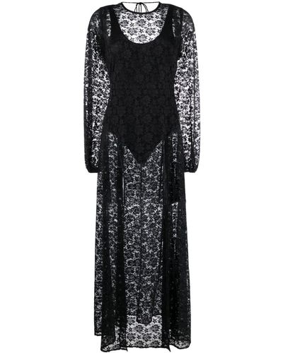 ROTATE BIRGER CHRISTENSEN Maxi-jurk Met Strik - Zwart
