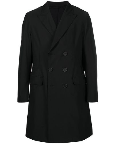 Neil Barrett Manteau mi-long à boutonnière croisée - Noir