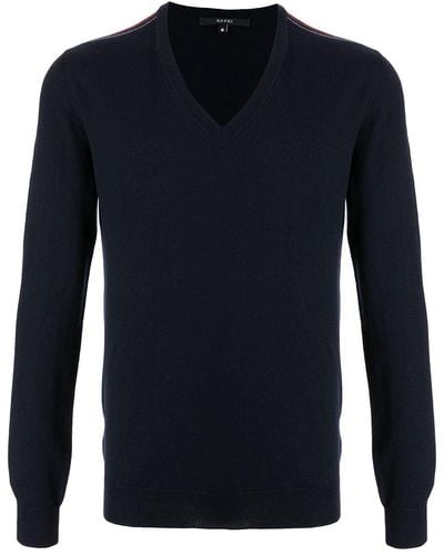Gucci Striped Shoulder Sweater - Blue