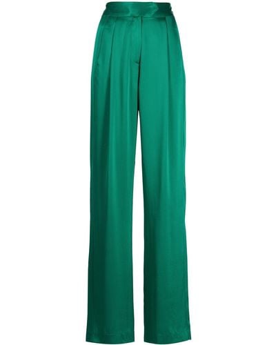 Michelle Mason Pantalon à coupe ample - Vert