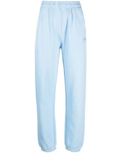 Sporty & Rich X Lacoste Cotton Track Trousers - Blue