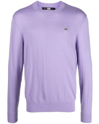 Karl Lagerfeld Ikonik 2.0 Sweater - Purple