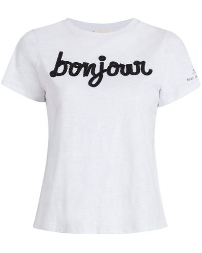 Cinq À Sept T-shirt Bonjour - Bianco