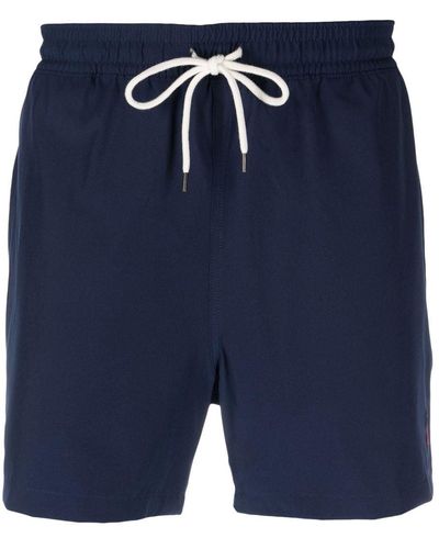 Polo Ralph Lauren Badeshorts mit Logo-Stickerei - Blau