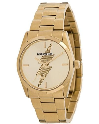 Zadig & Voltaire Montre Timeless Eclair Horloge - Metallic